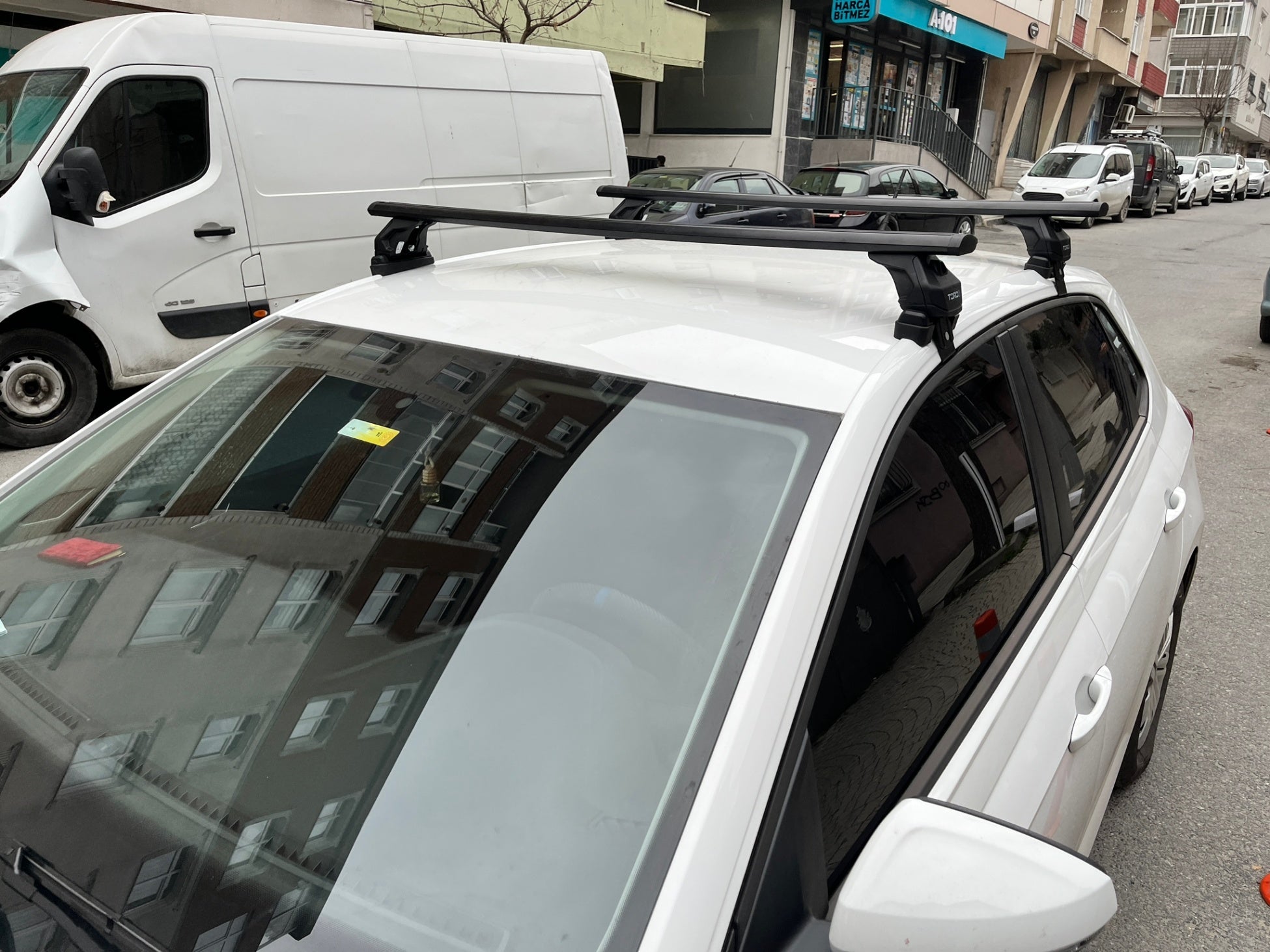 For Volkswagen Polo 5D 2009-2014 Roof Rack Cross Bar Metal Bracket Normal Roof Alu Silver For Volkswagen Polo 5D 2009-2014 Roof Rack Cross Bar Metal Bracket Normal Roof Alu Silver
